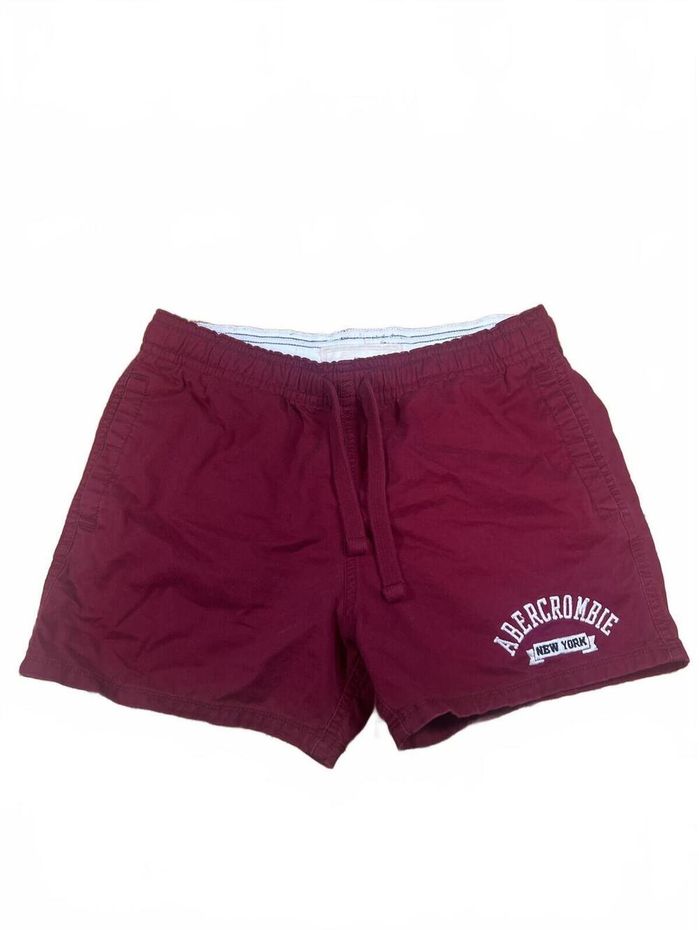 Y2K Abercrombie & Fitch Men's Maroon Shorts Size L